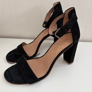 Madewell Brooke Ankle Strap Sandal Suede